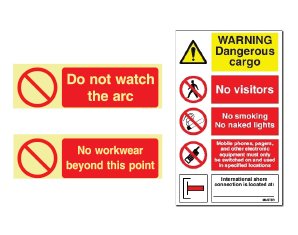 Desk & Engine Room Signs